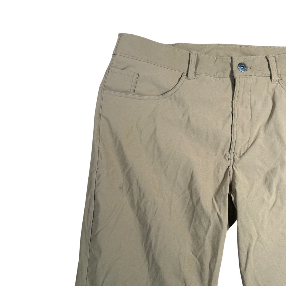 The North Face Mens Regular Fit Khaki Hiking Pants Outdoor Stretch Chino Size 36